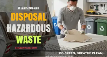 The Hidden Dangers of Joint Compound Disposal: A Hazardous Waste?