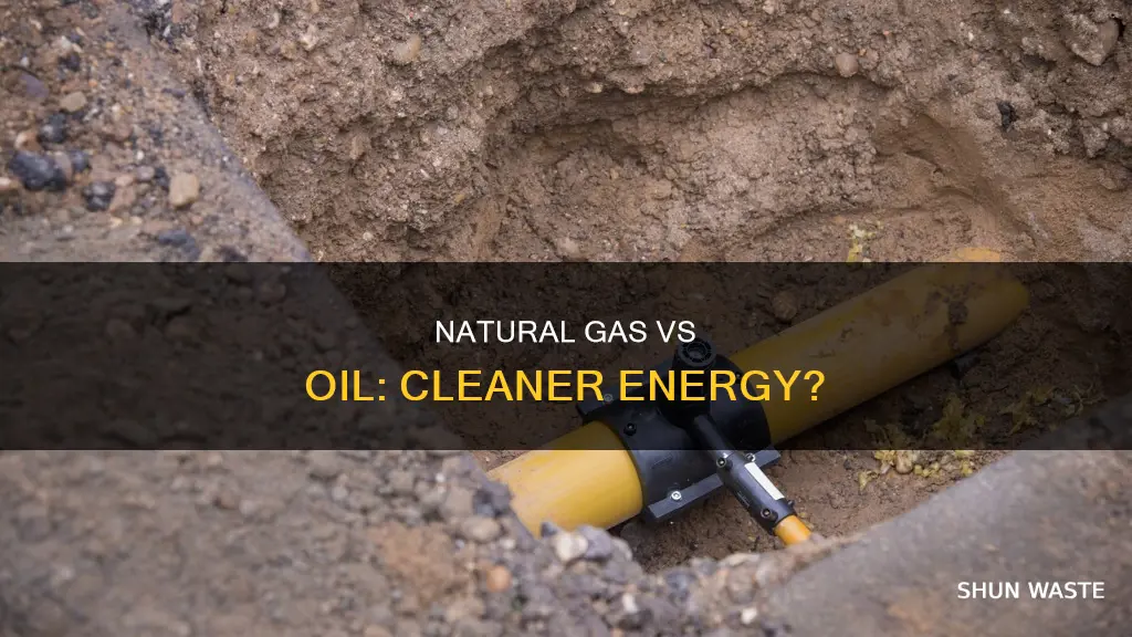 is natural gas less polluting than oil