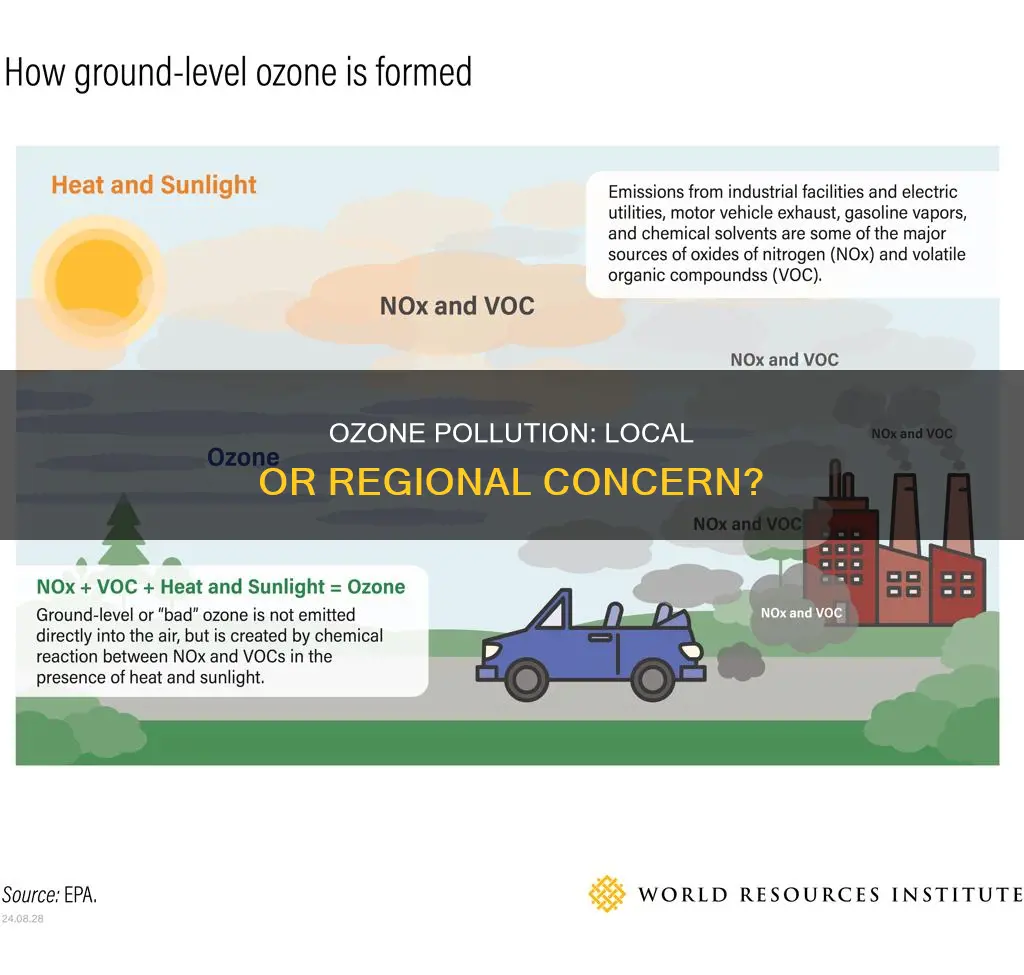 is ozone a regional or local pollutant
