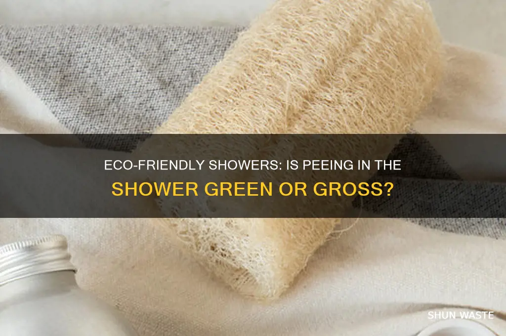 is peeing in the shower good for the environment