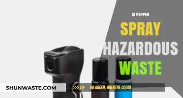 The Hidden Dangers: Is Pepper Spray Considered Hazardous Waste?