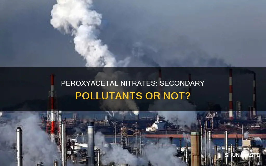 is peroxyacetal nitrates a secondary pollutant