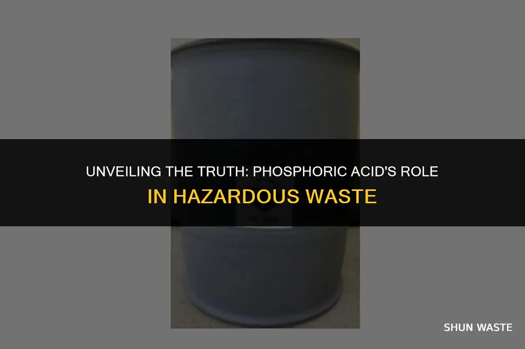 is phosphoric acid an acid in hazardous waste