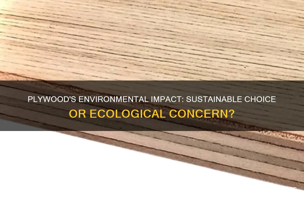 is plywood bad for the environment