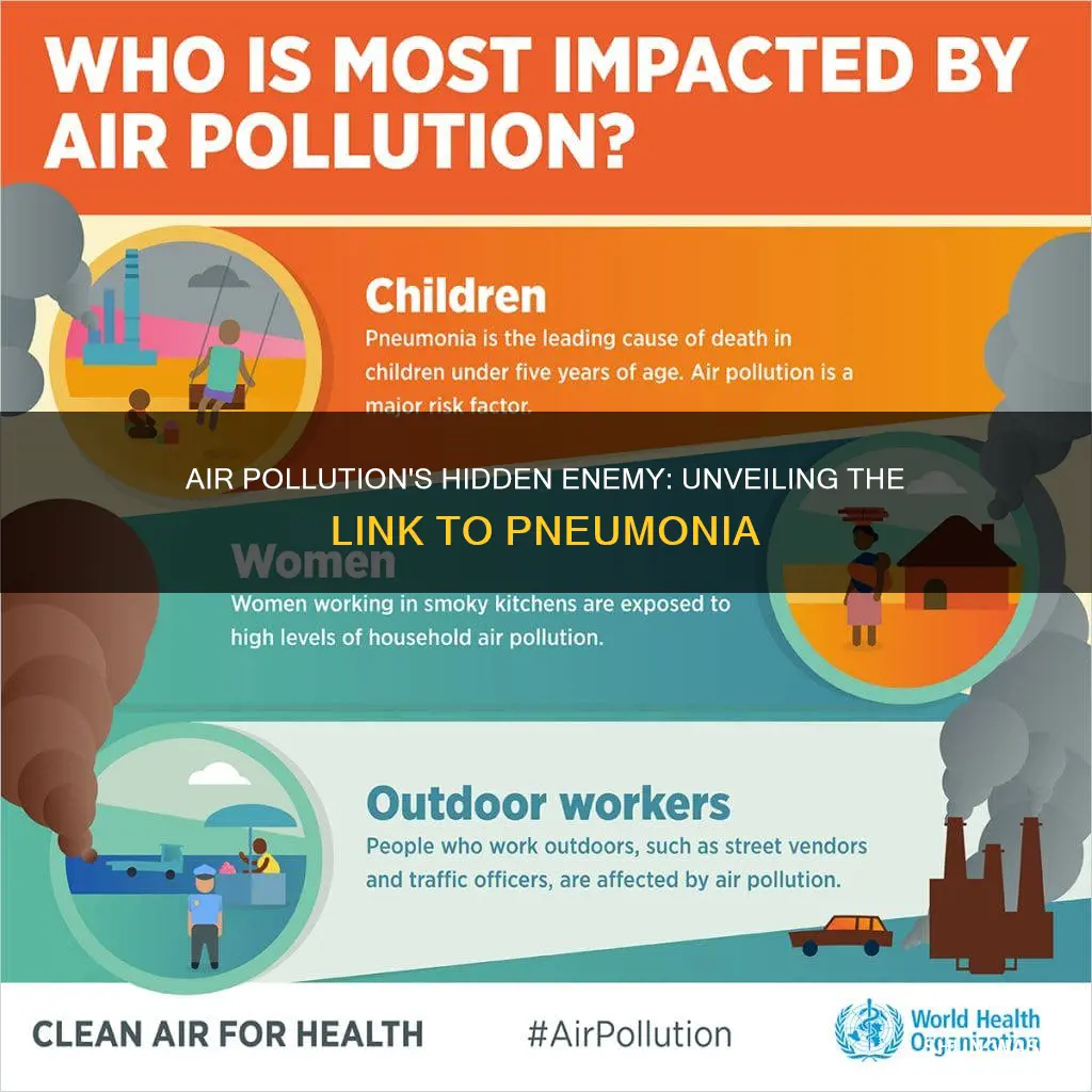 is pneumonia caused by air pollution