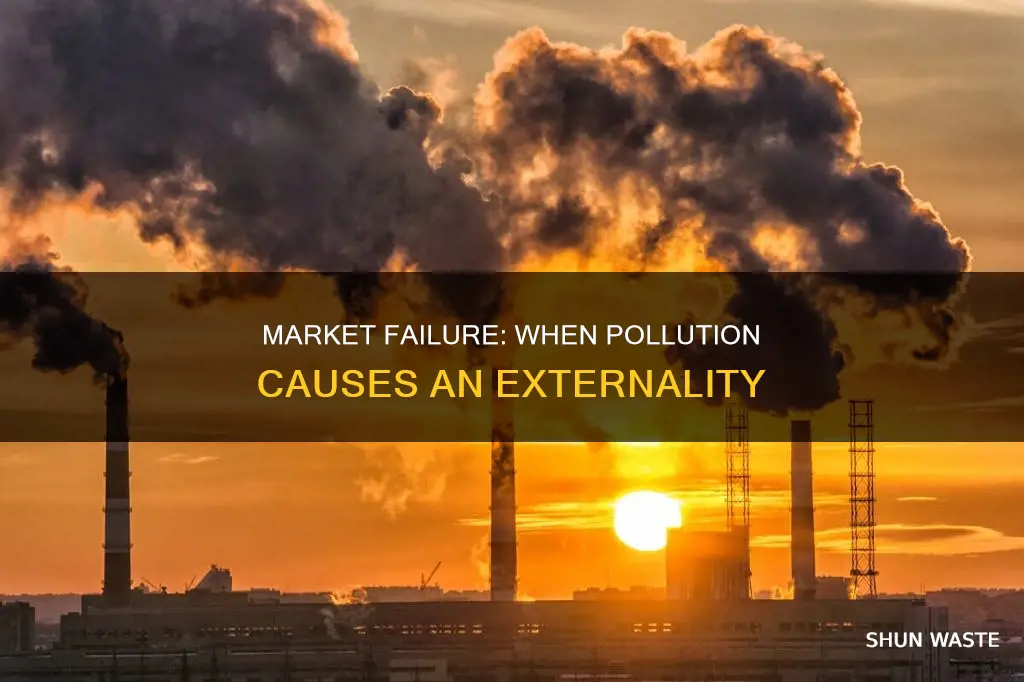 is polluting a market failure caused by externality