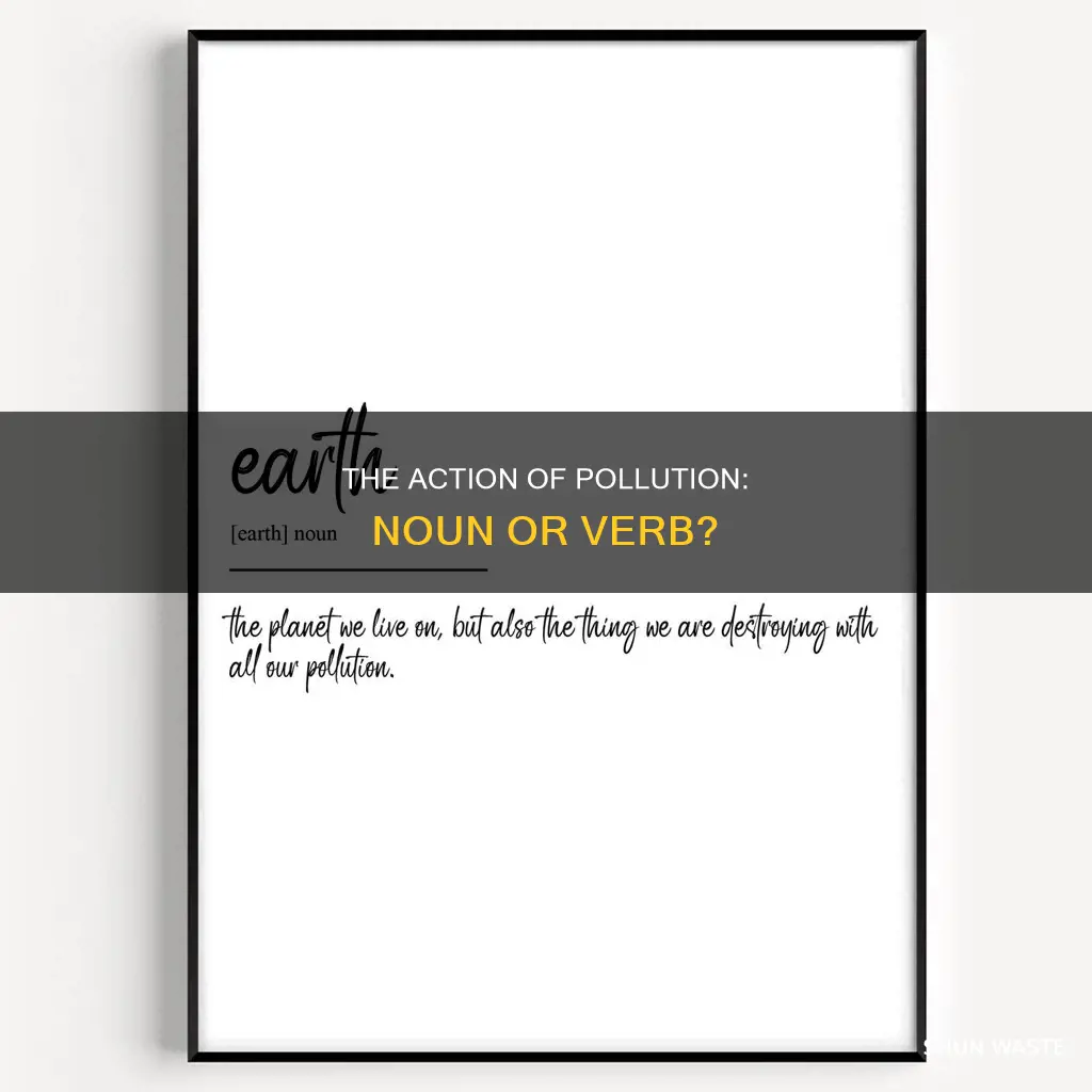 is pollution a noun or verb