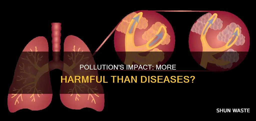 is pollution affecting people more then disease itself