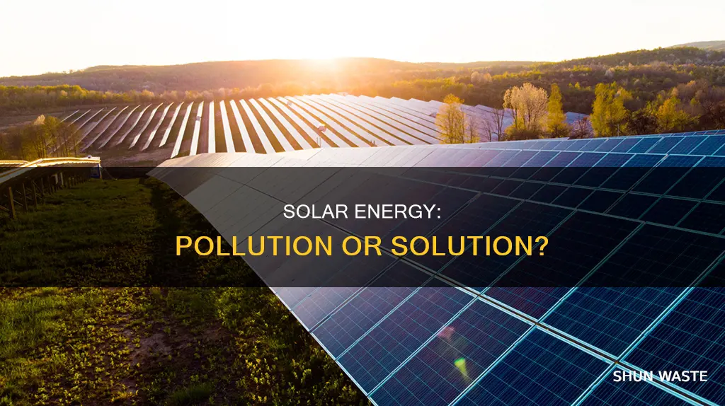 is pollution created by solar energy