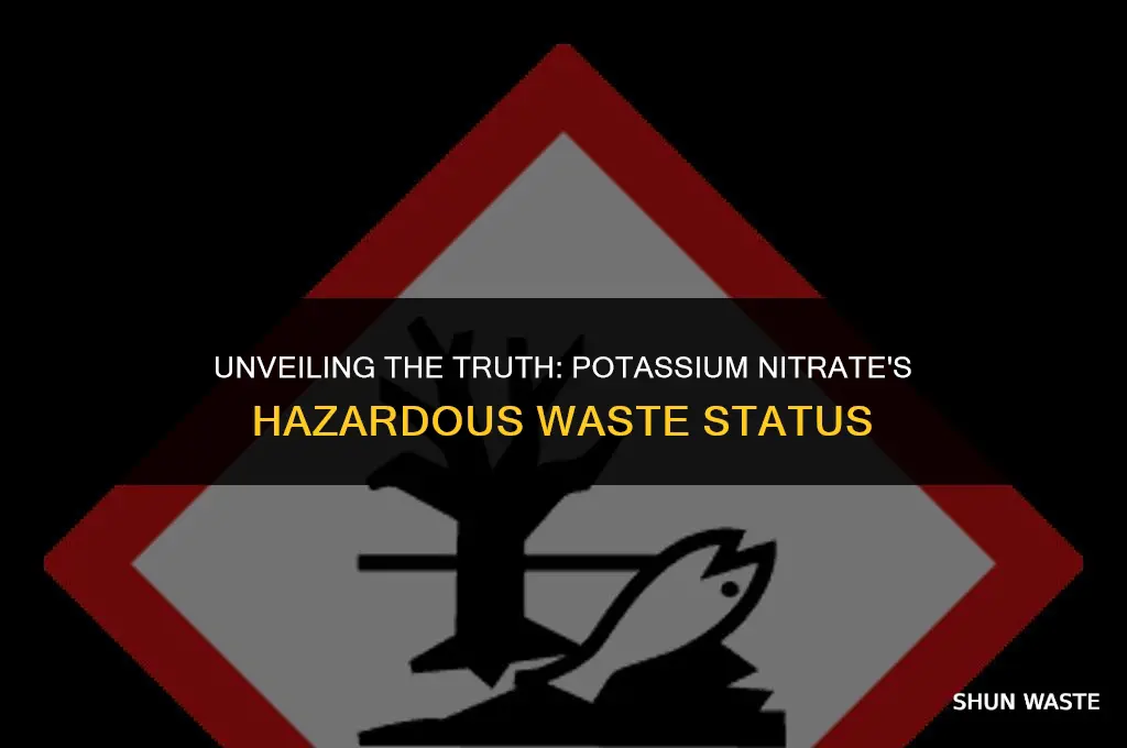 is potassium nitrate a hazardous waste