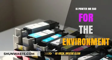 Printer Ink's Environmental Impact: Harmful Effects and Sustainable Alternatives