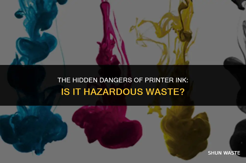 is printer ink hazardous waste