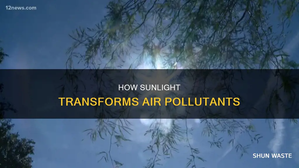 is produced by sunlight acting on other air pollutants