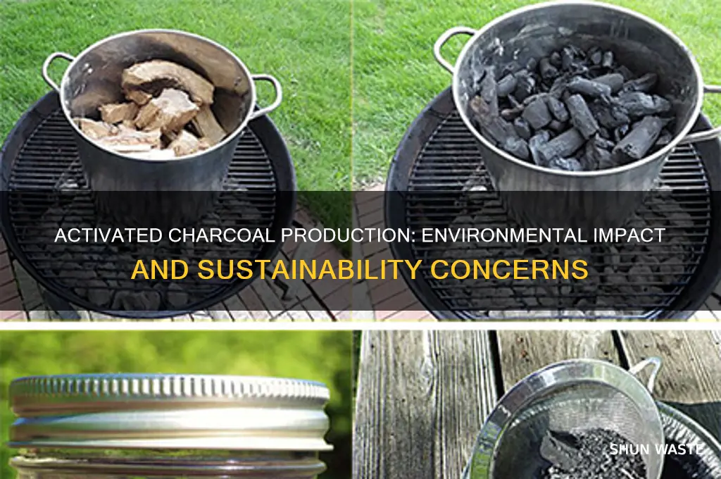 is producing activated charcoal bad for the environment