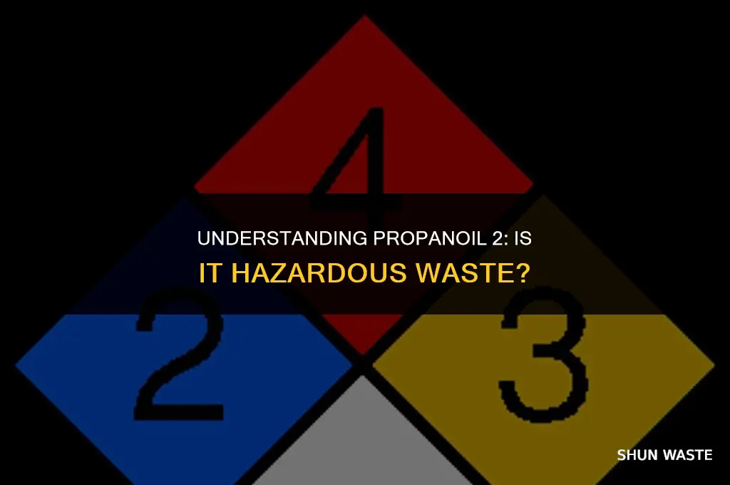 is propanoil 2 hazardous waste