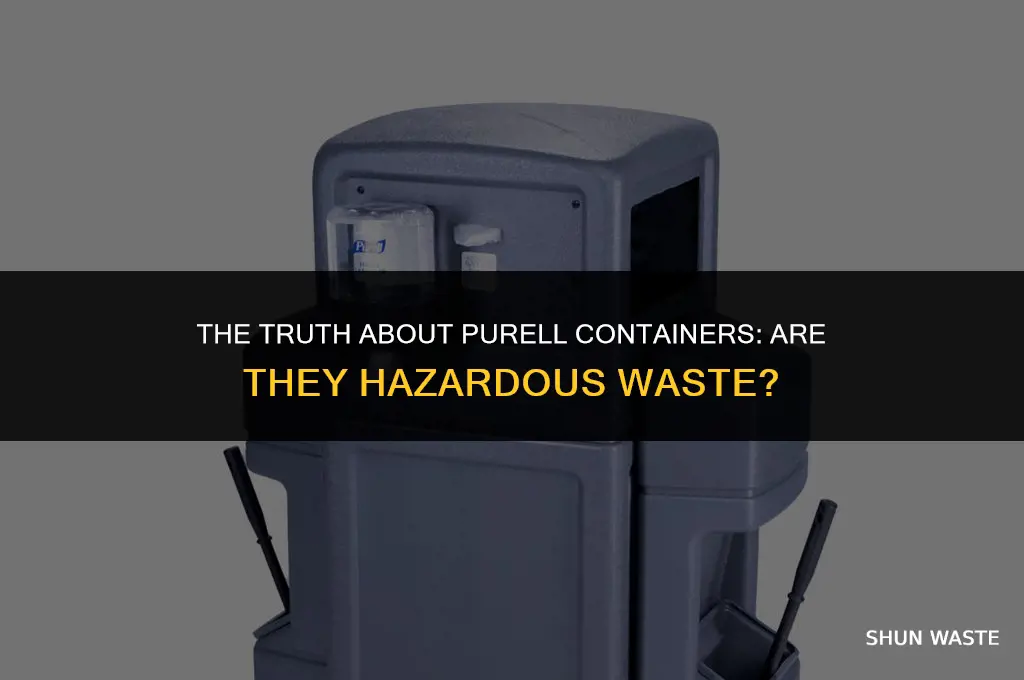 is purell container hazardous waste