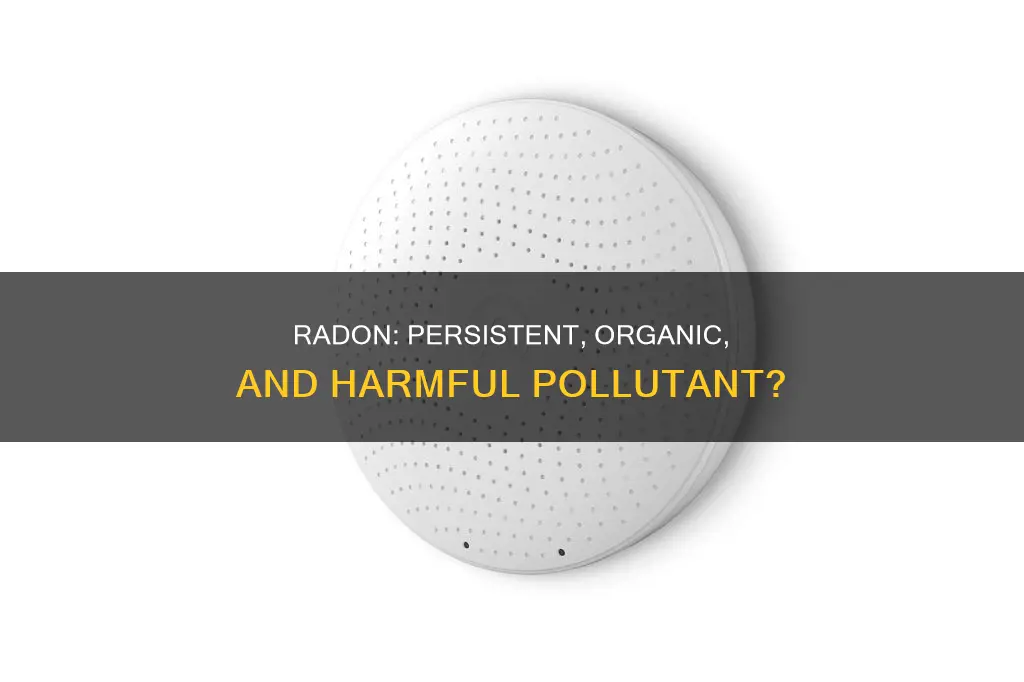 is radon a persistent organic pollutant