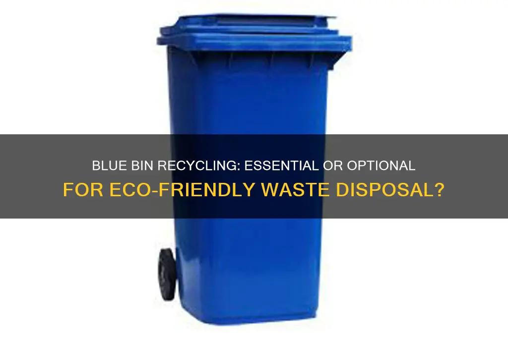 is recycle required to be put in a blue bin