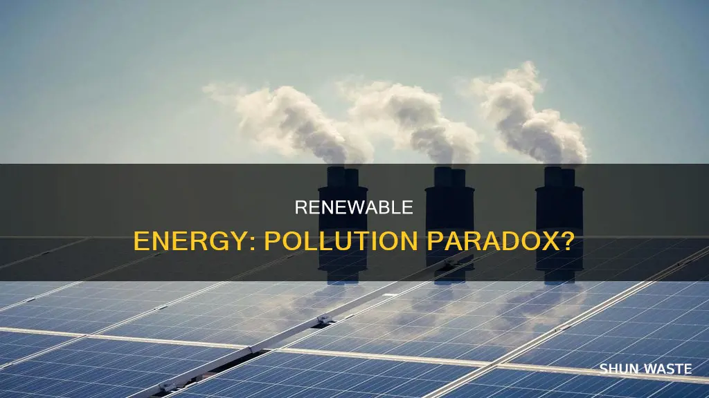 is renewable energy cause pollution