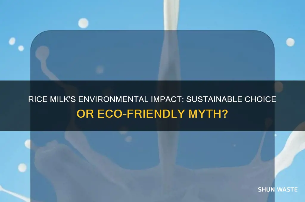 is rice milk bad for the environment