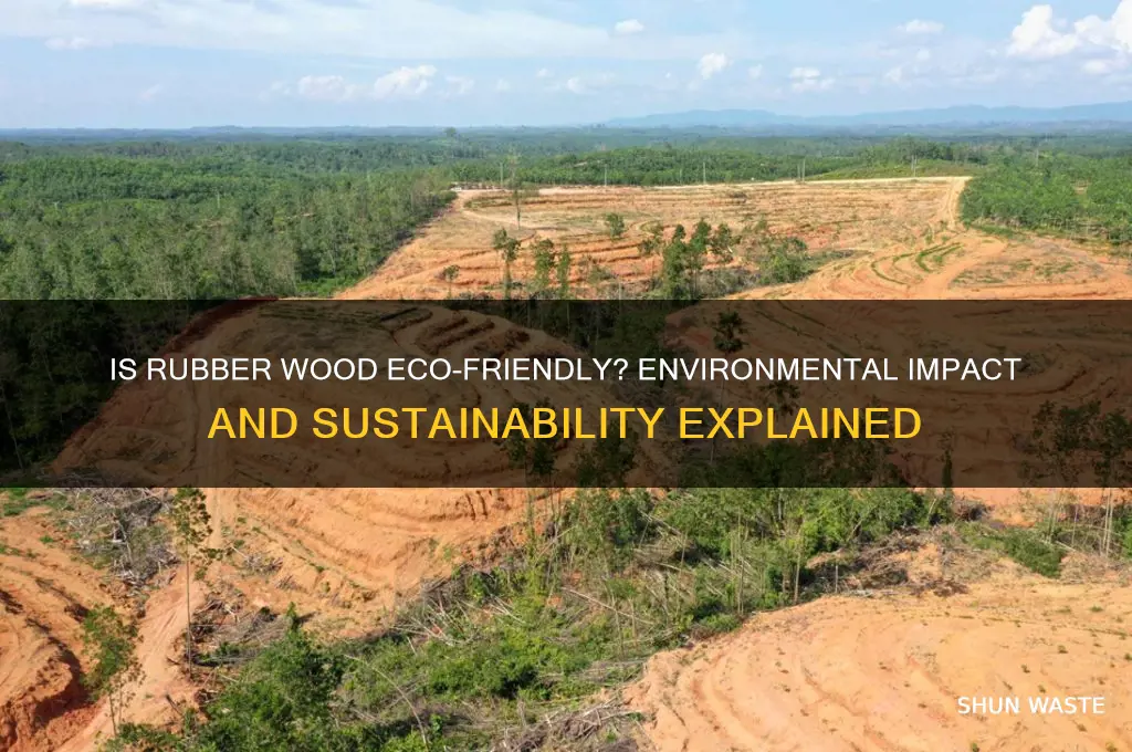 is rubber wood bad for environment