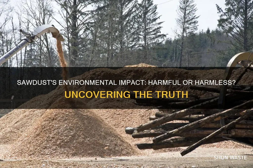 is sawdust bad for the environment