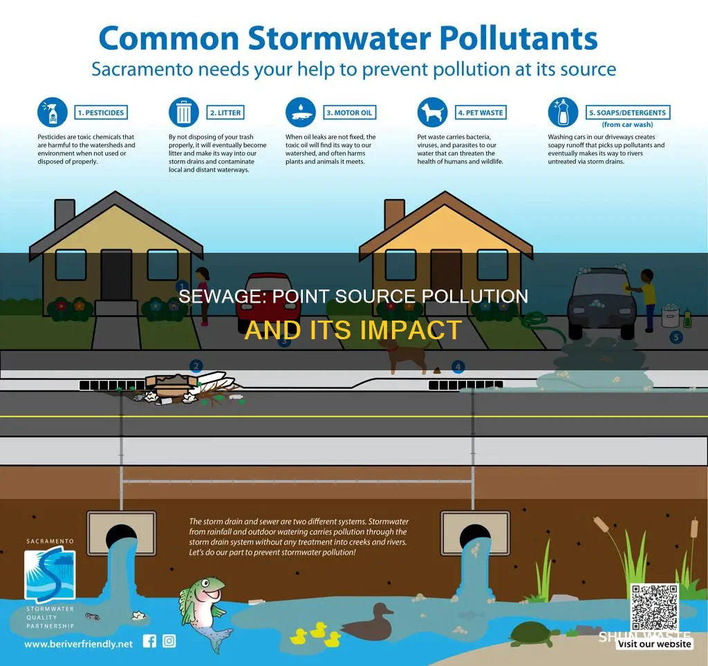 is sewage a point source pollution
