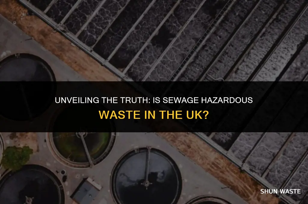 is sewage hazardous waste uk