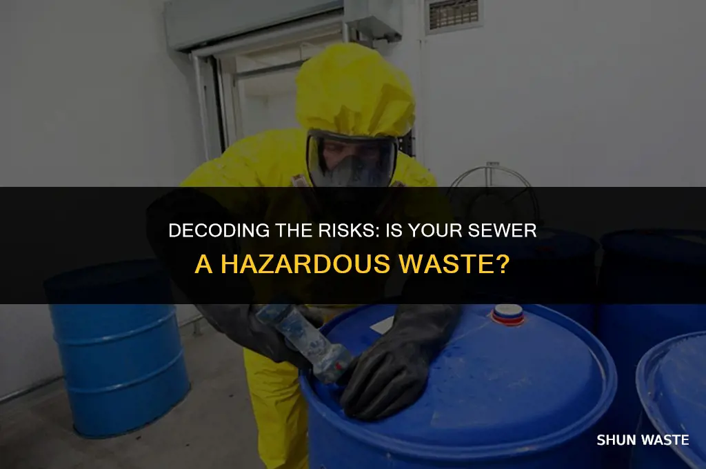 is sewer a hazardous waste
