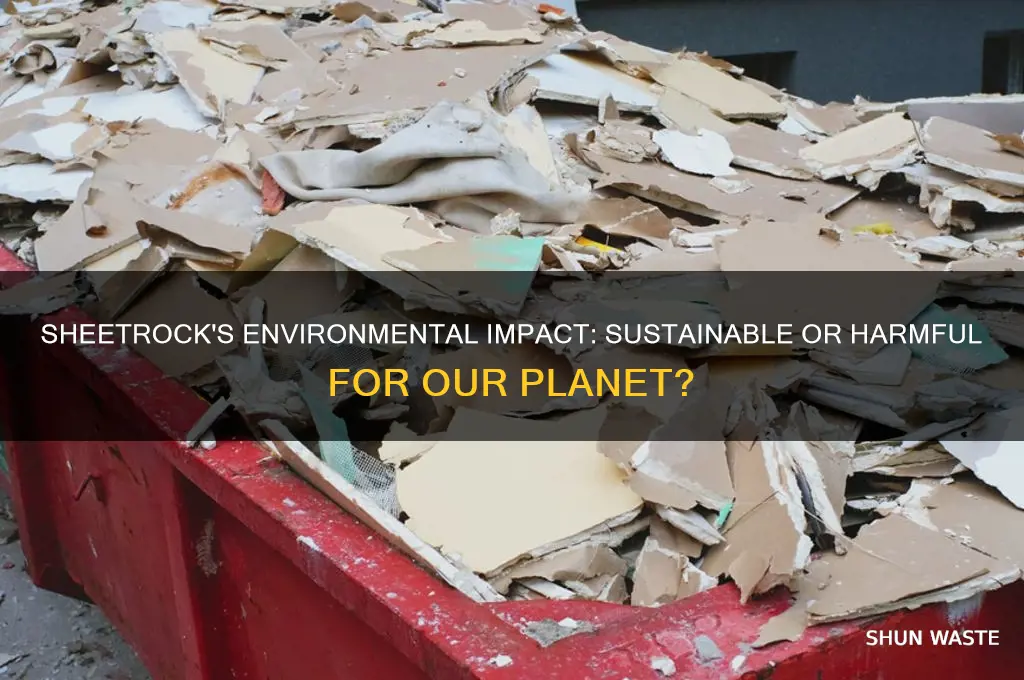 is sheetrock bad for the environment
