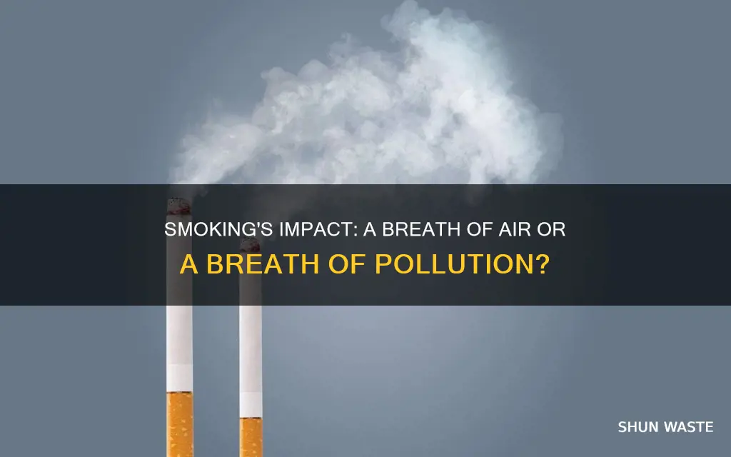 is smoking cause air pollution