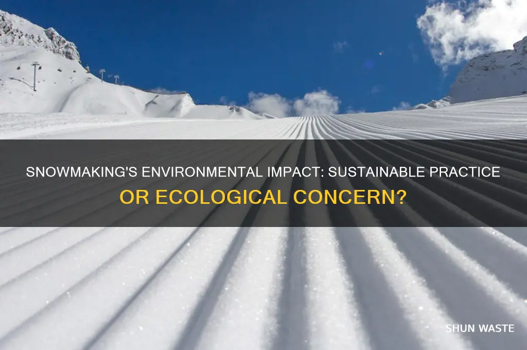 is snowmaking bad for the environment