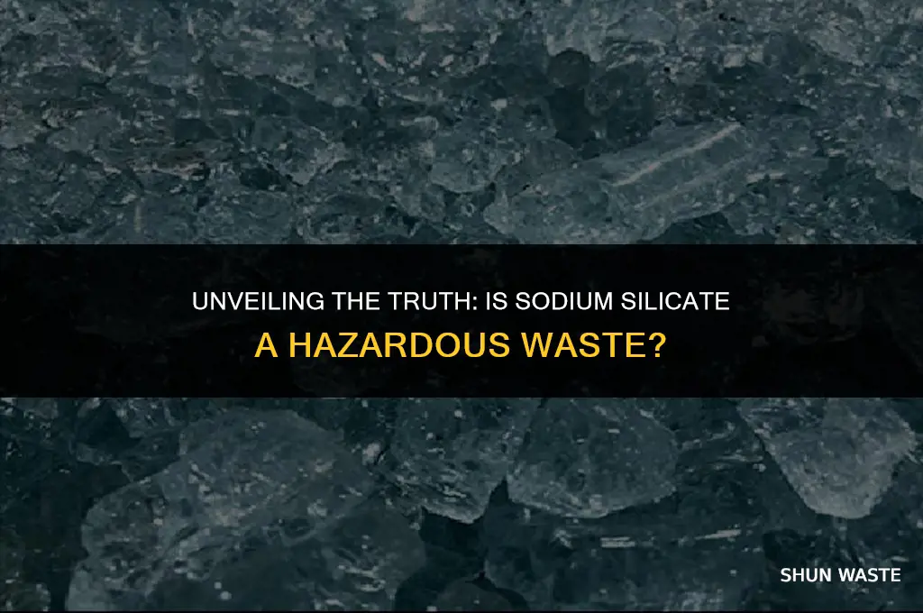 is sodium silicate a hazardous waste
