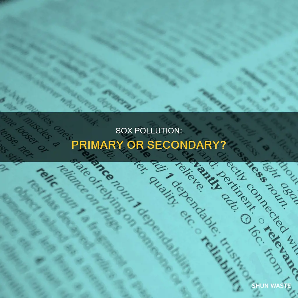 is sox a primary or secondary pollutant