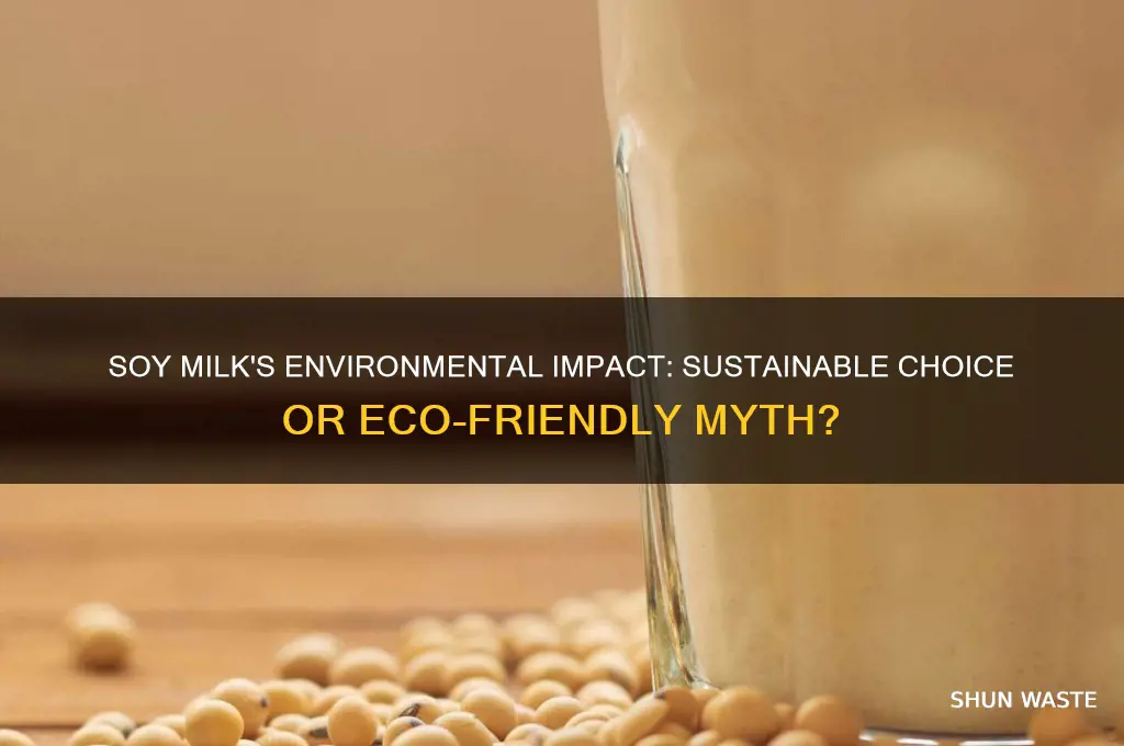 is soy milk bad for environment
