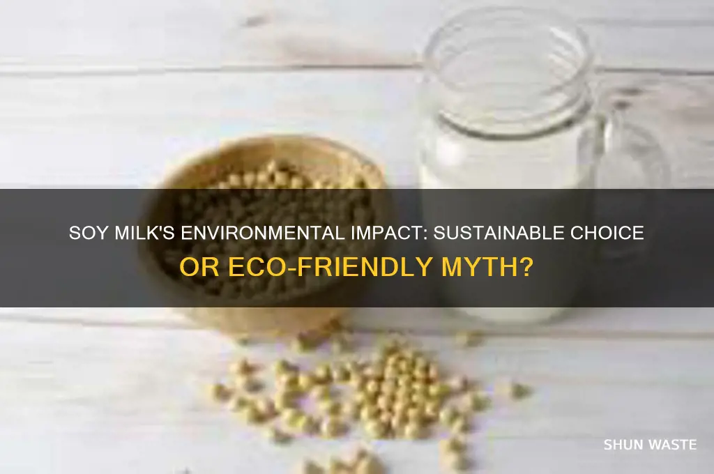 is soy milk bad for the environment