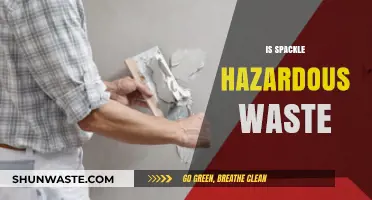 Unveiling the Truth: Is Spackle Hazardous Waste?