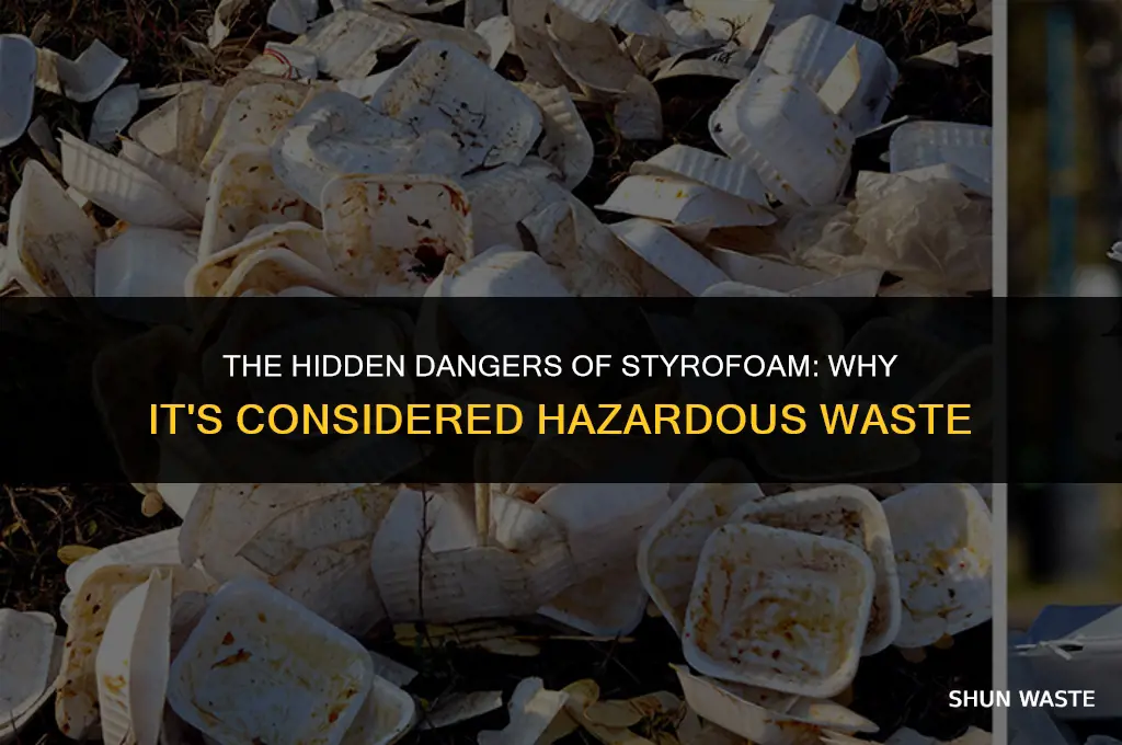 is styrofoam a hazardous waste