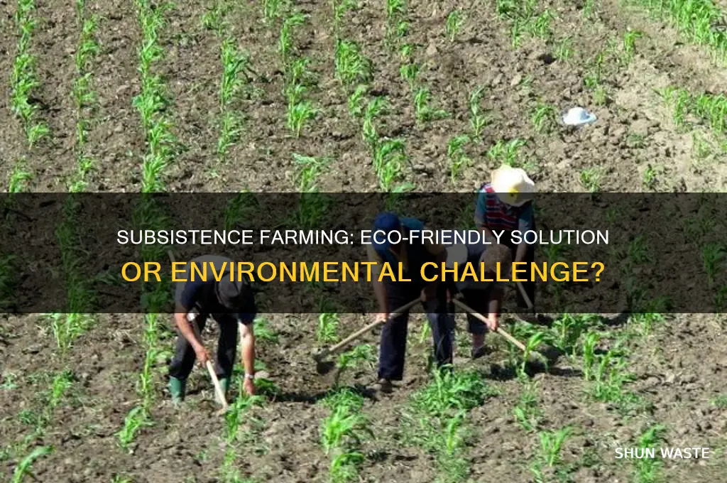 is subsistence farming good for the environment