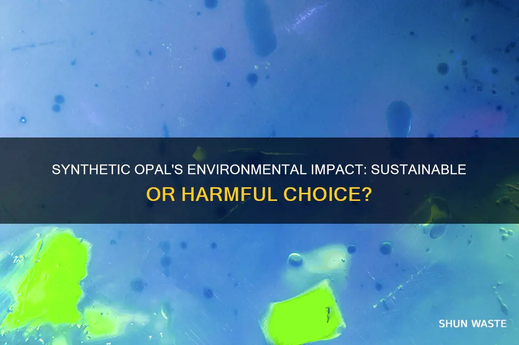 is synthetic opal bad for environment