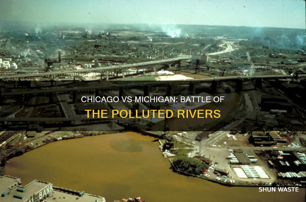 is the chicago river more polluted than the michigan river