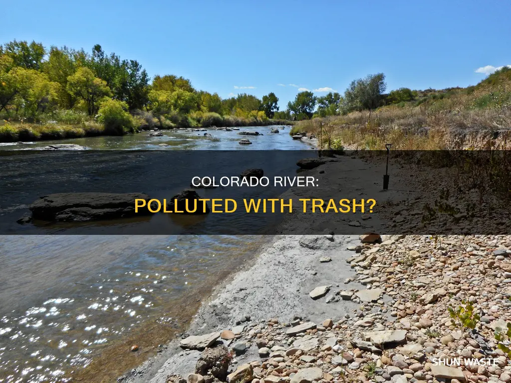 is the colorado river polluted with trash