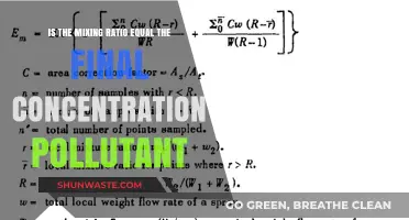 Understanding Pollutant Concentrations: Mixing Ratios and Final Concentrations