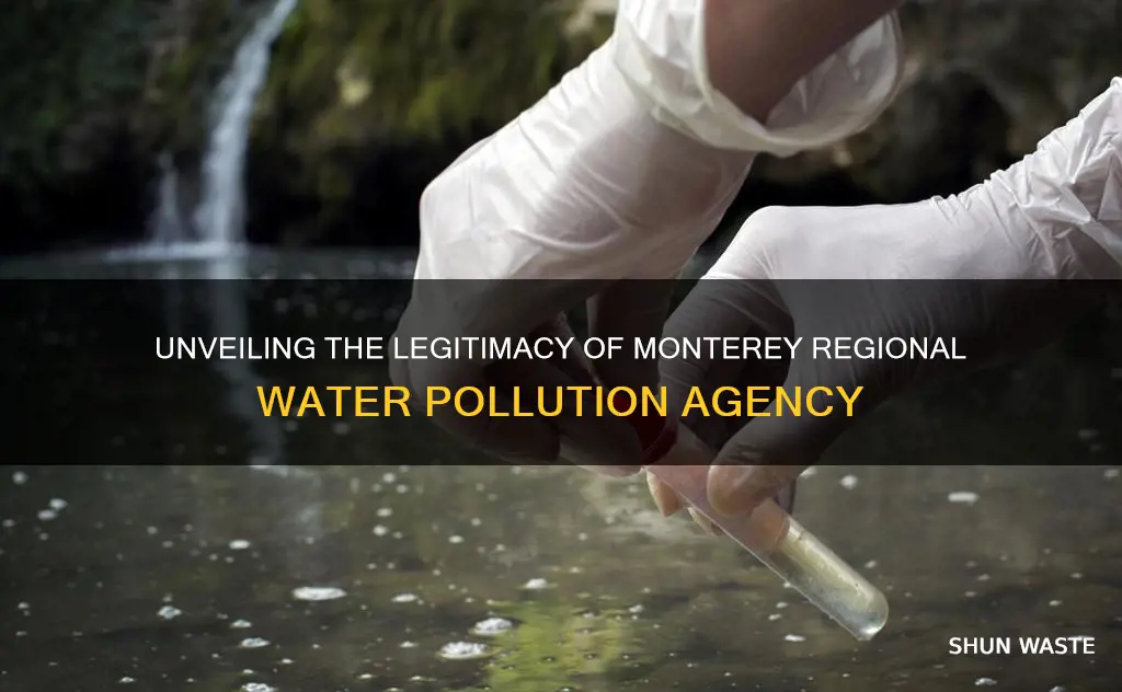 is the monterey regional water pollution agency legit