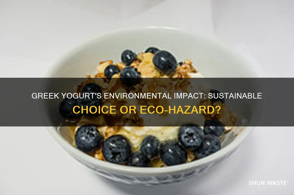 is the production of greek yogurt bad for the environment