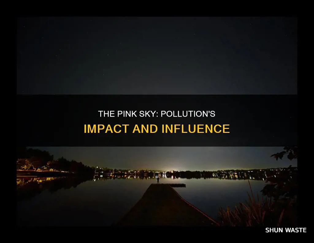 is the sky pink because of pollution
