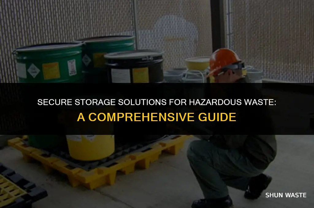is there a safe way to store hazardous waste