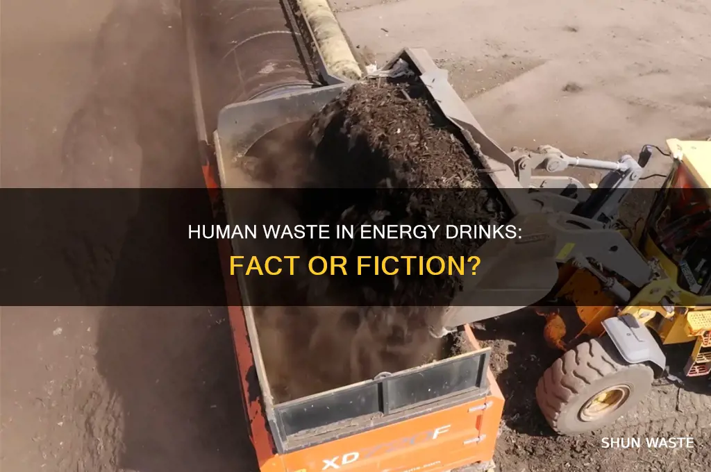 is there human waste in energy drinks