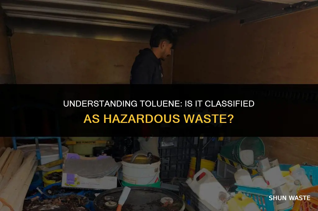 is toluene classified as hazardous waste