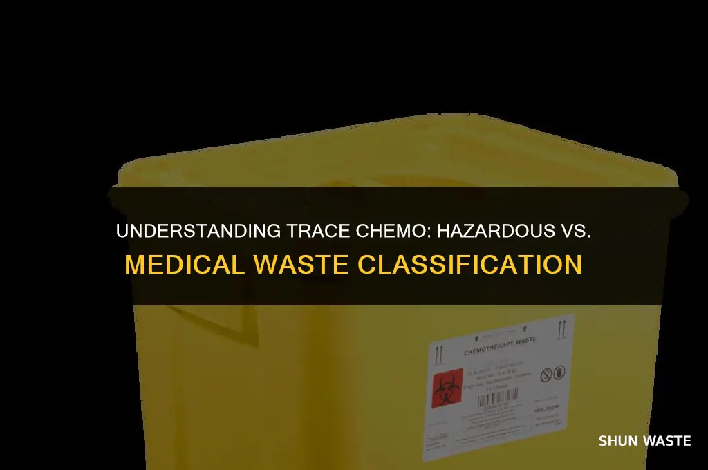 is trace chemo hazardous waste or medical waste